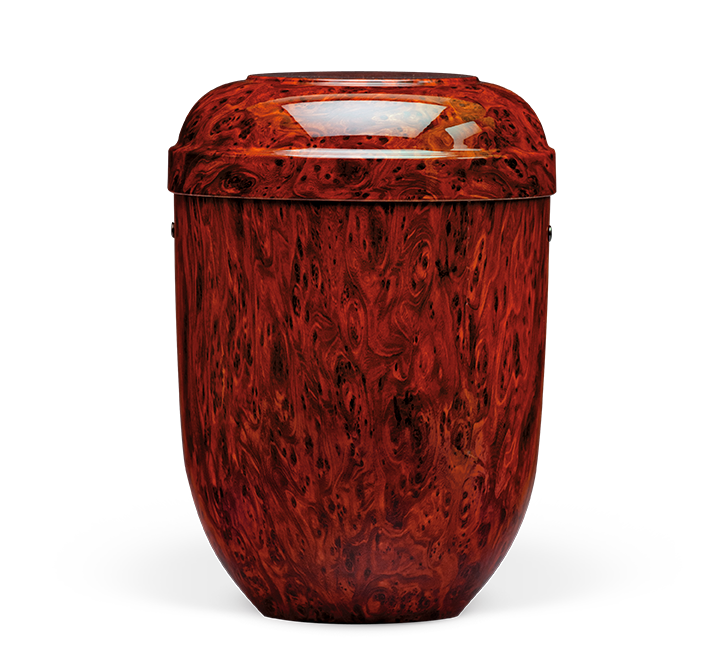 Heiso Classic burl wood design organic urn - 0