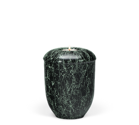 Heiso Gedenkurne Grün Patiniert Keramik
