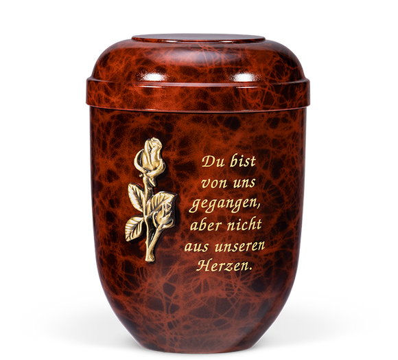 Urna biologica Heiso Classic in legno di radica