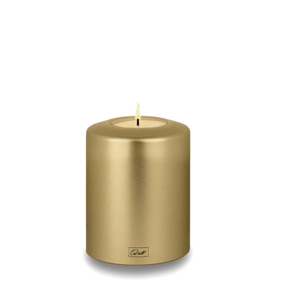 Qult Classic Porte-bougie à chauffe-plat en forme de bougie métallique