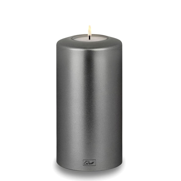 Qult Classic Porte-bougie à chauffe-plat en forme de bougie métallique