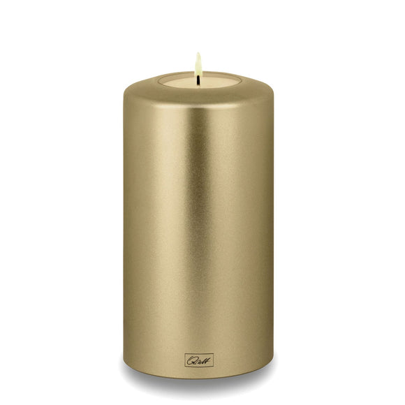 Qult Classic Porte-bougie à chauffe-plat en forme de bougie métallique