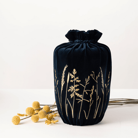 Last Velvet Textile Urne Samt Gräser