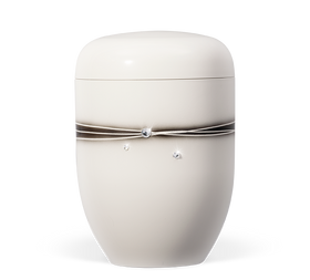 Heiso Elegance Blume Airbrush mit Kristallen Bio Urne