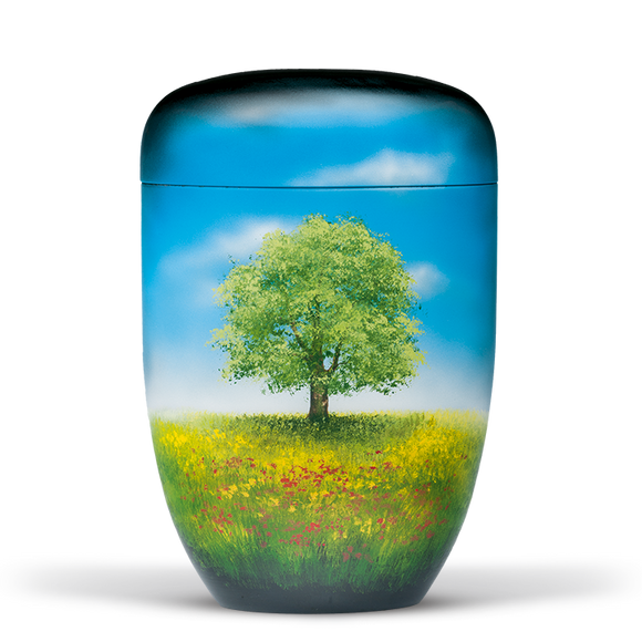 Heiso Elegance Blume Airbrush Bio Urne