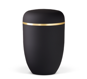 Urna biologica Heiso Elegance con fascia in oro spazzolato