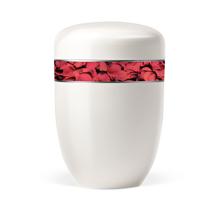 Kaufen cremeweiss-rosenblatter Heiso Elegance Dekorband Motiv Bio Urne