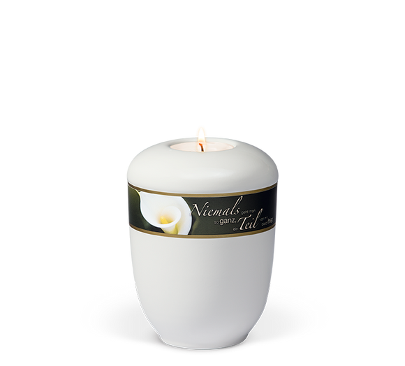 Heiso Gedenkurne Trauertext Keramik