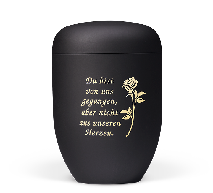 Heiso Elegance mourning text organic urn
