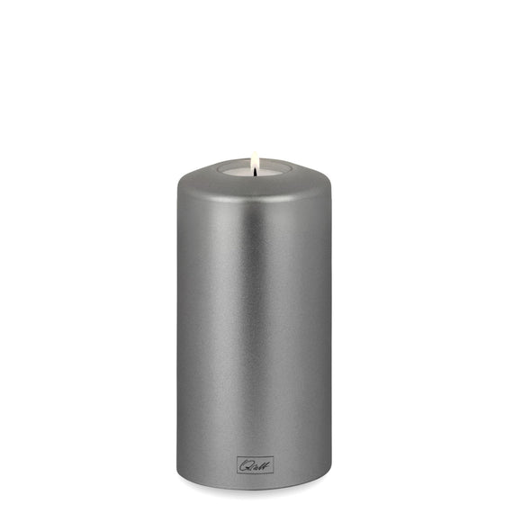 Qult Classic Porte-bougie à chauffe-plat en forme de bougie métallique