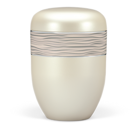 Heiso Elegance Cremeweiß Perlmutt Bio Urne