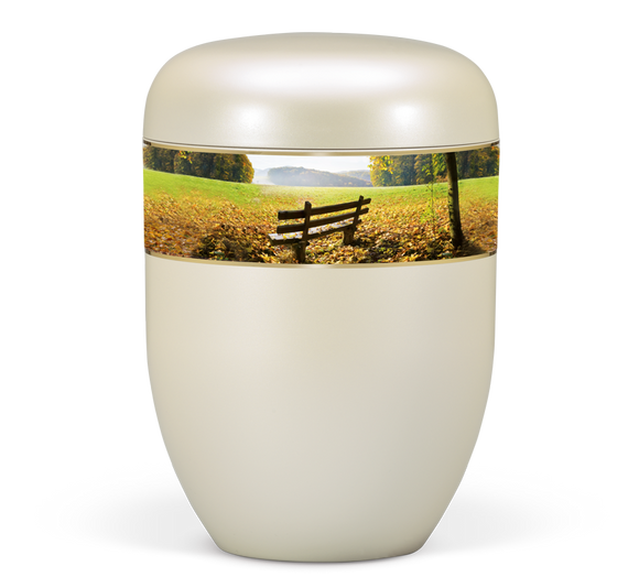 Heiso Elegance Cremeweiß Perlmutt Bio Urne