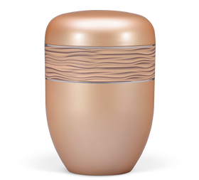 Heiso Elegance Silber Apricot Bio Urne