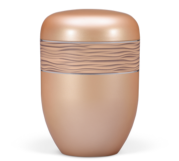 Heiso Elegance Silber Apricot Bio Urne