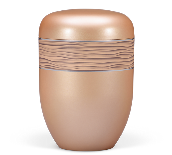 Heiso Elegance Silber Apricot Bio Urne