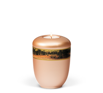 Urna funeraria Heiso banda decorativa motivo cerámica - 0