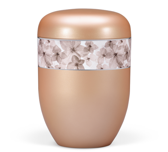 Heiso Elegance Silber Apricot Bio Urne