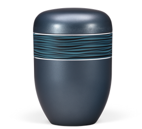 Heiso Elegance Blau Perlmutt Bio Urne