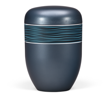 Heiso Elegance Blau Perlmutt Bio Urne