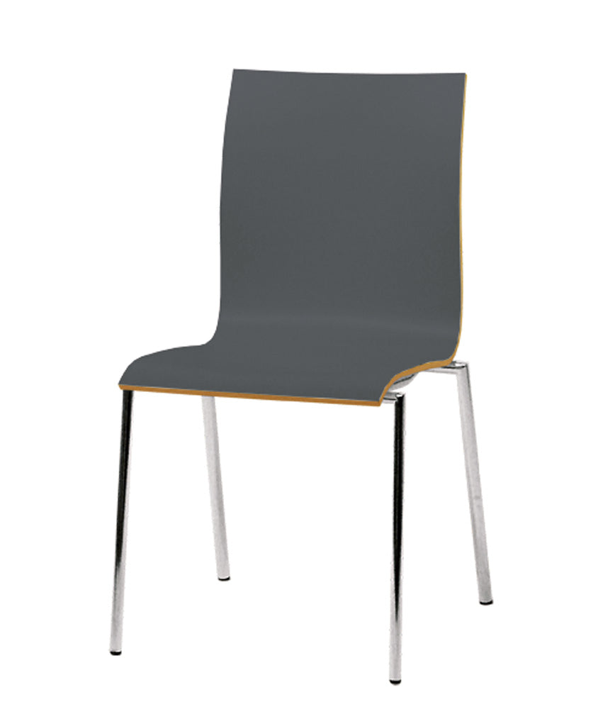 Lavabis stacking chair Upholstered wood without armrests - 0