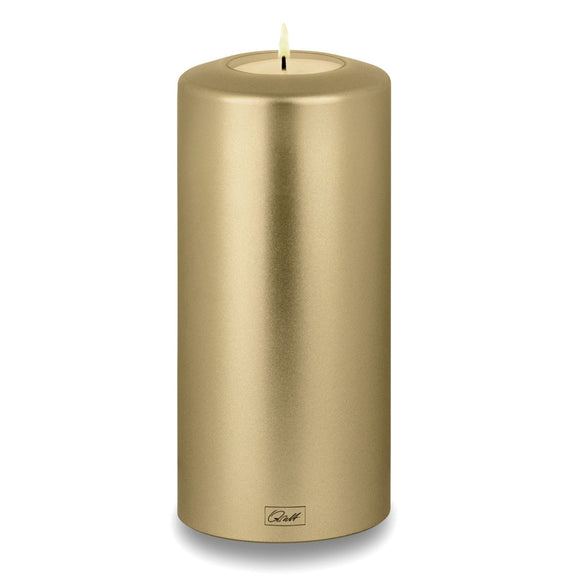 Qult Classic Porte-bougie à chauffe-plat en forme de bougie métallique