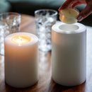 Qult Classic Porte-bougie à chauffe-plat en forme de bougie métallique-3