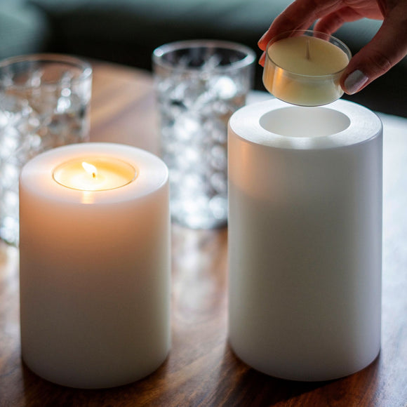 Qult Classic Porte-bougie à chauffe-plat en forme de bougie métallique