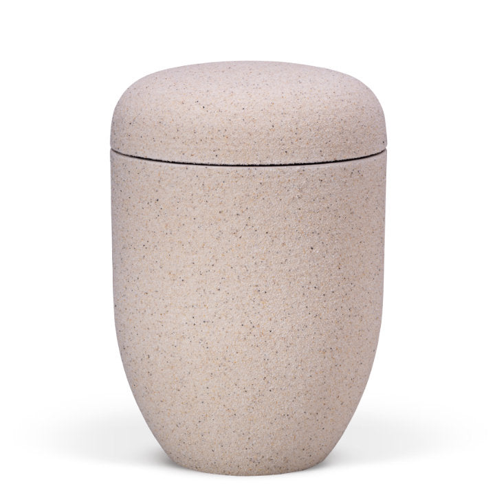 Heiso Elegance sand-coated bio urn