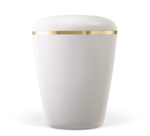 Urna orgánica Heiso Exclusive banda de oro cepillado