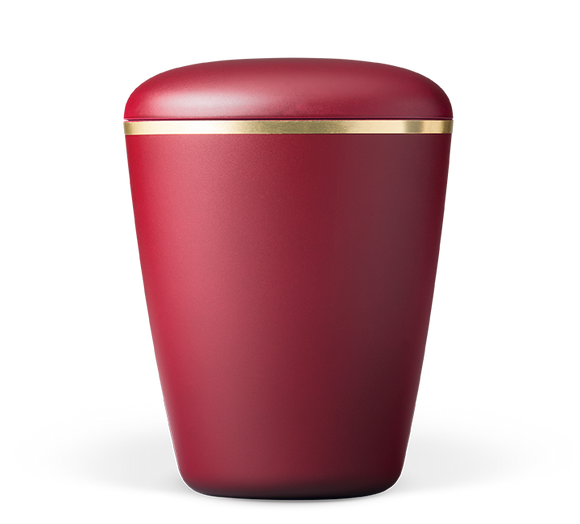 Urna orgánica Heiso Exclusive banda de oro cepillado