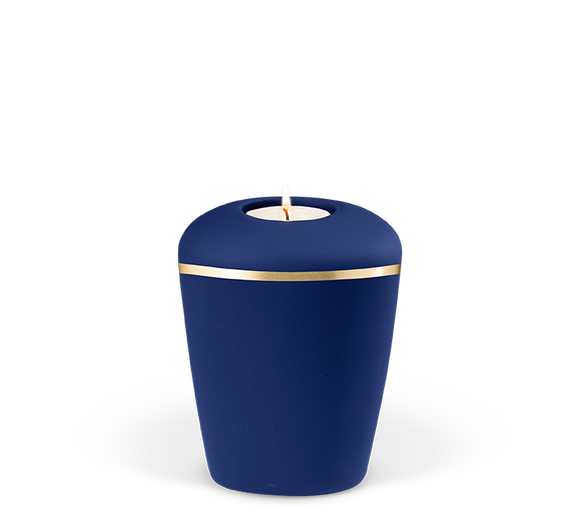 Urna funeraria Heiso banda de oro cerámica