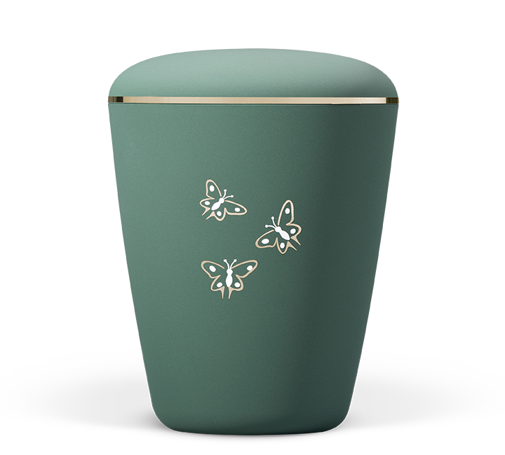 Heiso Exclusive motif olive green organic urn