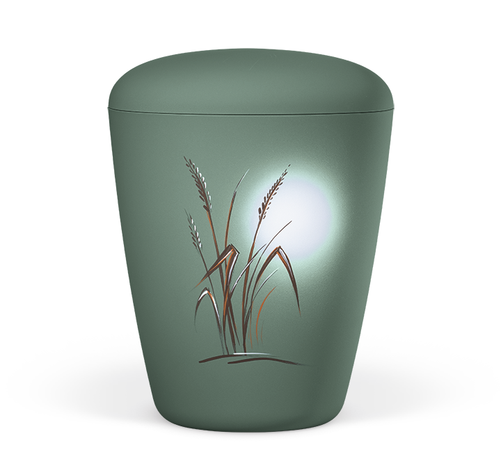 Heiso Exclusive motif olive green organic urn