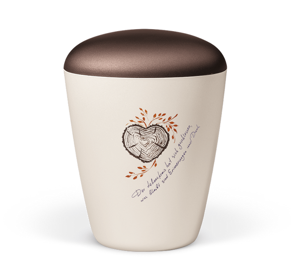 Heiso Urna biologica con testo e motivo esclusivi