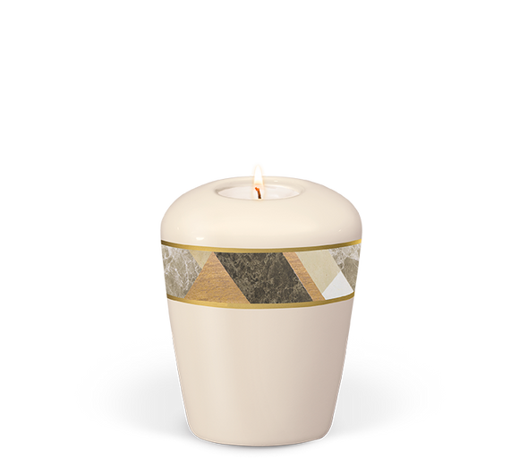 Heiso Gedenkurne Dekorband Keramik