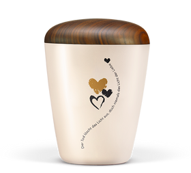 Heiso Urna orgánica con texto y motivos exclusivos