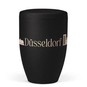 Heiso Avantgarde Lasergravur Skyline Bio Urne - 0