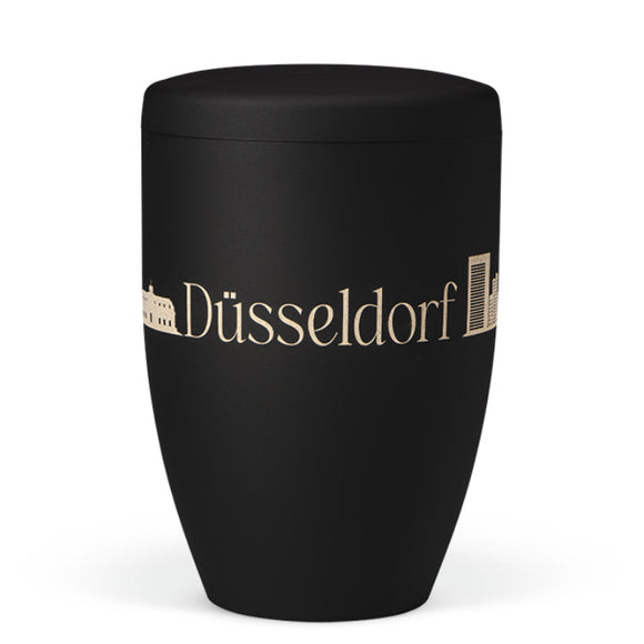 Heiso Avantgarde Lasergravur Skyline Bio Urne