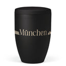 Heiso Avantgarde Lasergravur Skyline Bio Urne-4