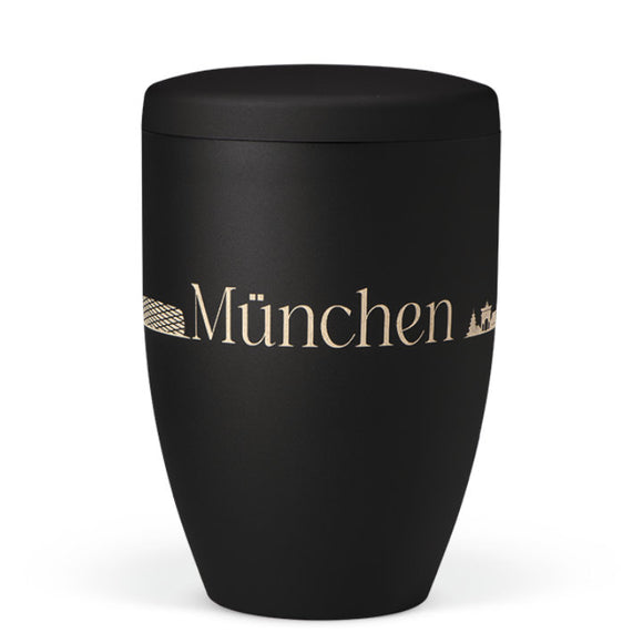 Heiso Avantgarde Lasergravur Skyline Bio Urne