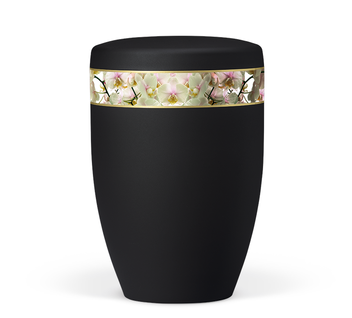 Heiso Avantgarde decorative ribbon flowers motif organic urn - 0