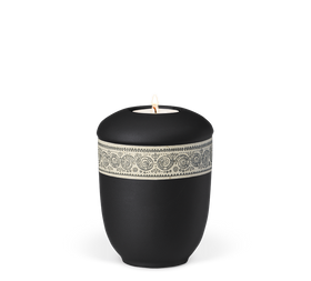 Heiso Gedenkurne Dekorband Graspapier Keramik - 0