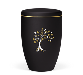 Heiso Avantgarde Goldband Motiv Bio Urne - 0