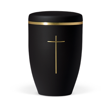 Heiso Avantgarde Emblem Gold Poliert Bio Urne