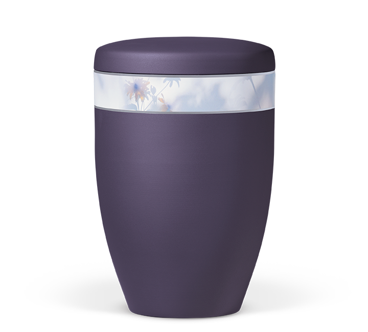 Kaufen violett-floral Heiso Avantgarde Dekorband Motiv Bio Urne