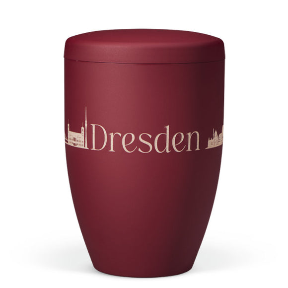 Heiso Avantgarde Lasergravur Skyline Bio Urne