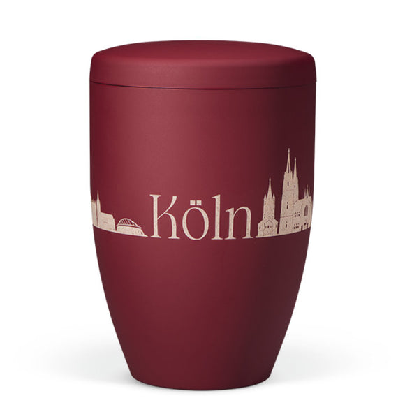 Heiso Avantgarde Lasergravur Skyline Bio Urne