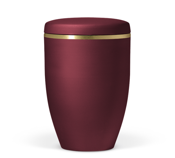 Heiso Avantgarde Goldband gebürstet Bio Urne