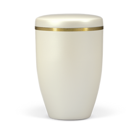 Heiso Avantgarde Goldband gebürstet Bio Urne - 0