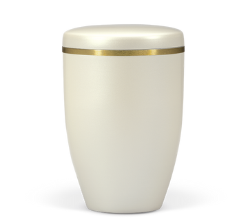 Heiso Avantgarde Goldband gebürstet Bio Urne - 0